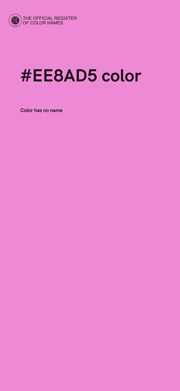 #EE8AD5 color image