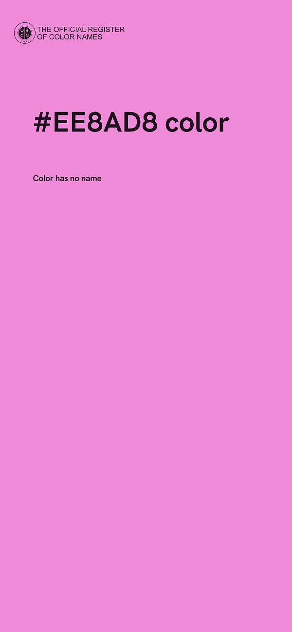#EE8AD8 color image