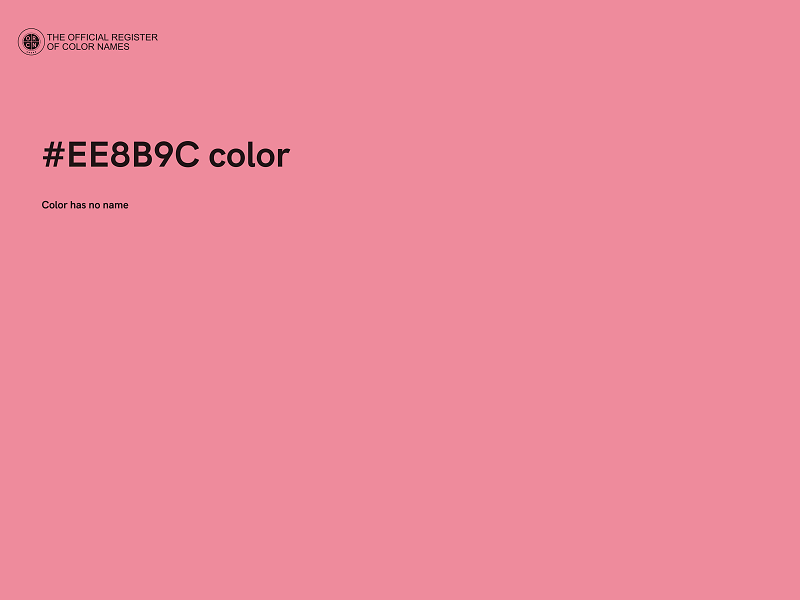 #EE8B9C color image