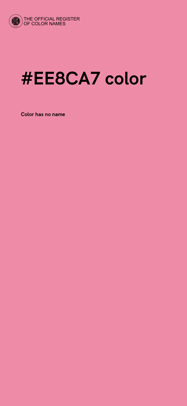 #EE8CA7 color image