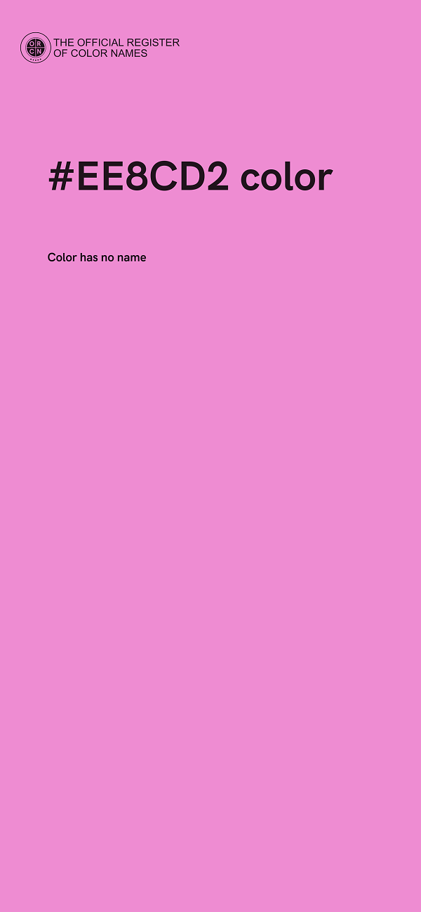 #EE8CD2 color image