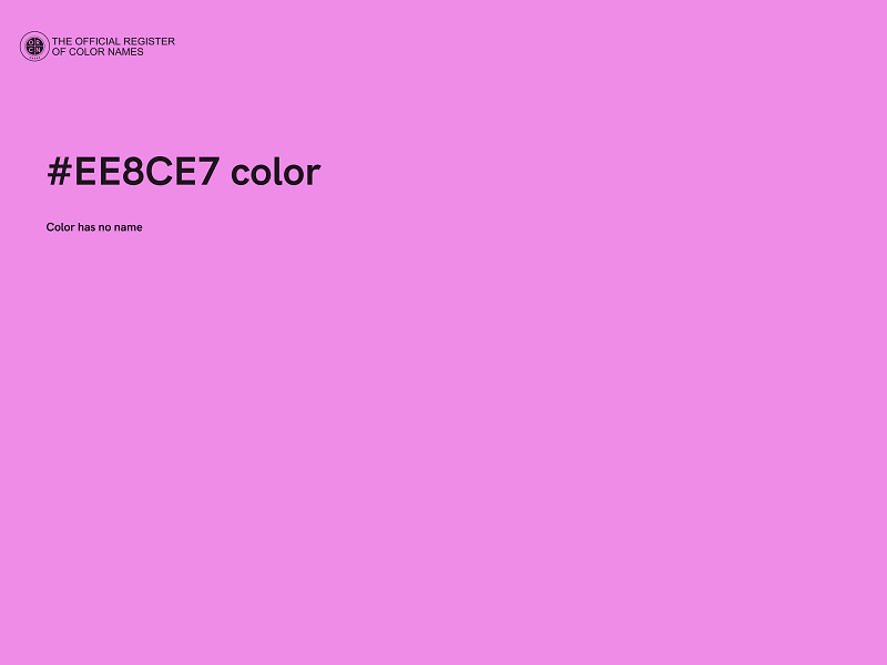 #EE8CE7 color image