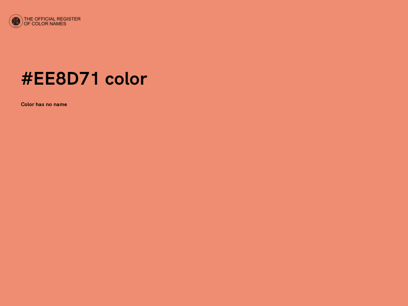 #EE8D71 color image