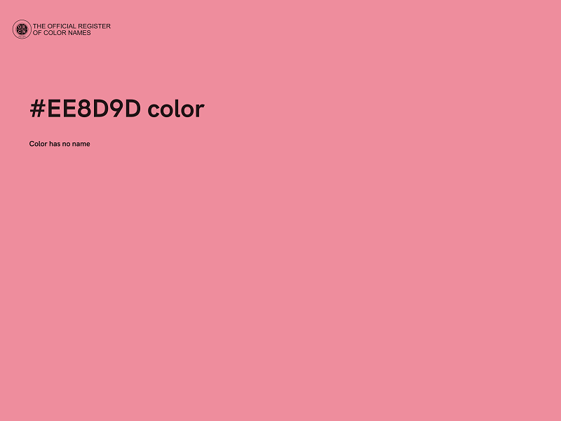 #EE8D9D color image