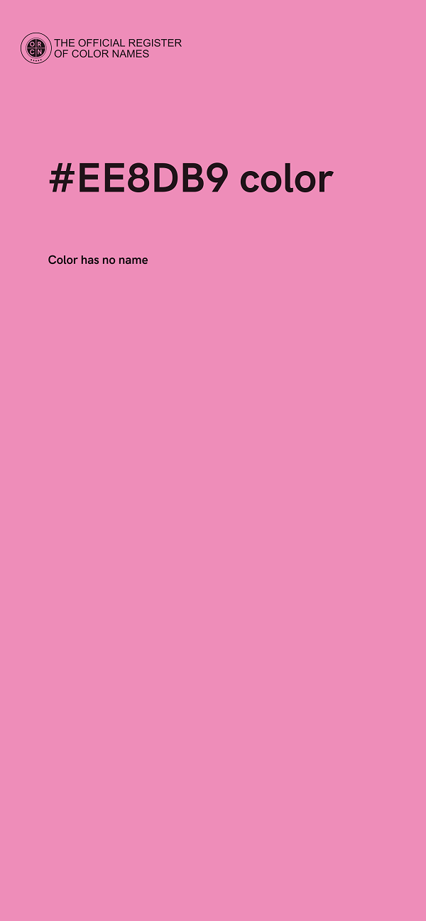 #EE8DB9 color image