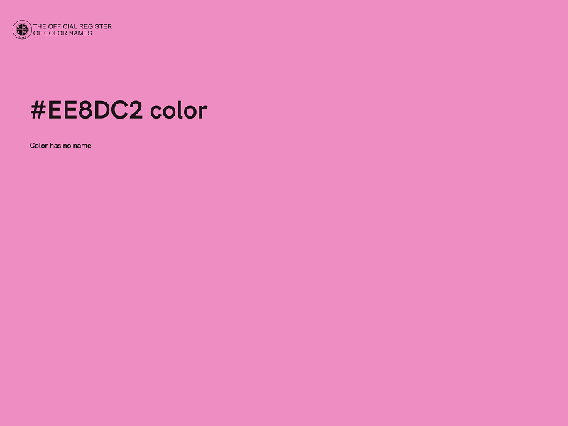#EE8DC2 color image