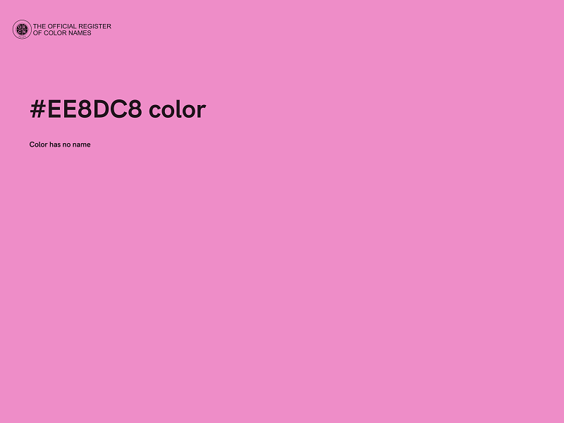 #EE8DC8 color image