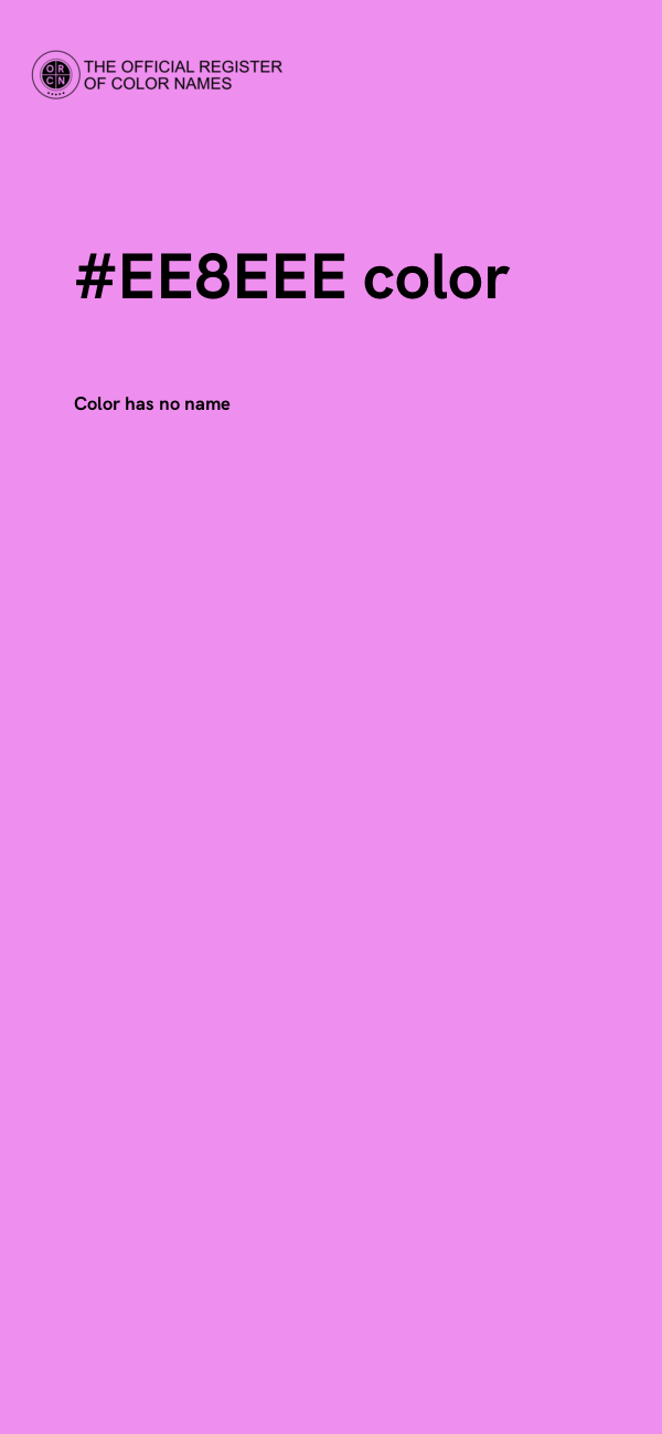 #EE8EEE color image