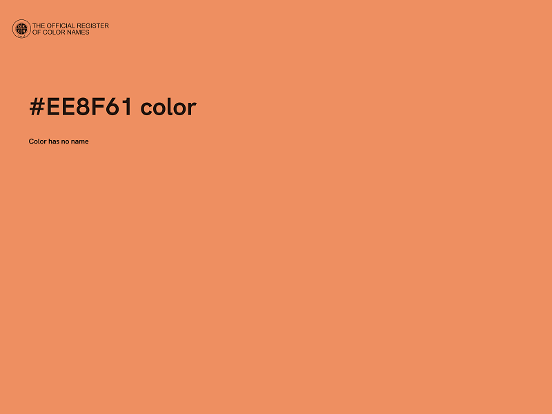 #EE8F61 color image