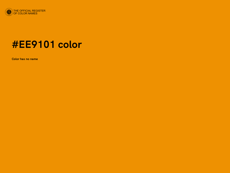 #EE9101 color image