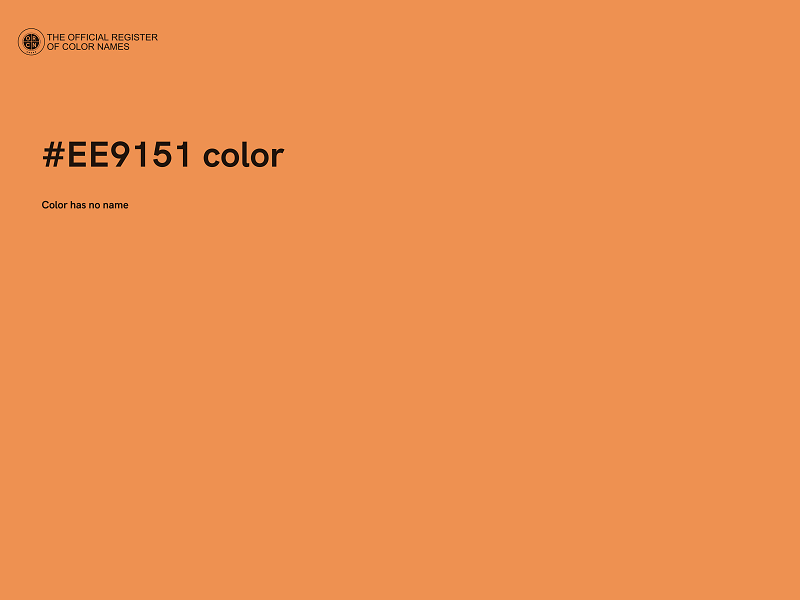 #EE9151 color image