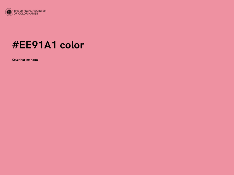 #EE91A1 color image