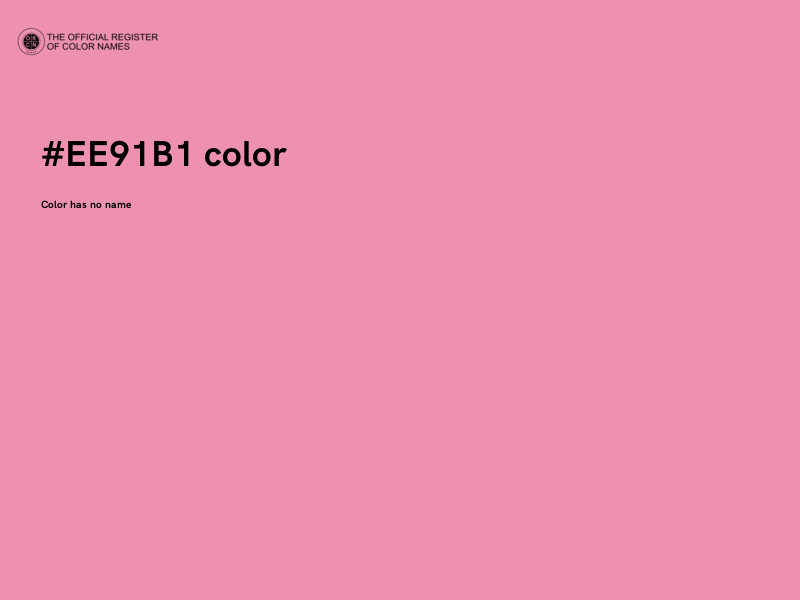 #EE91B1 color image