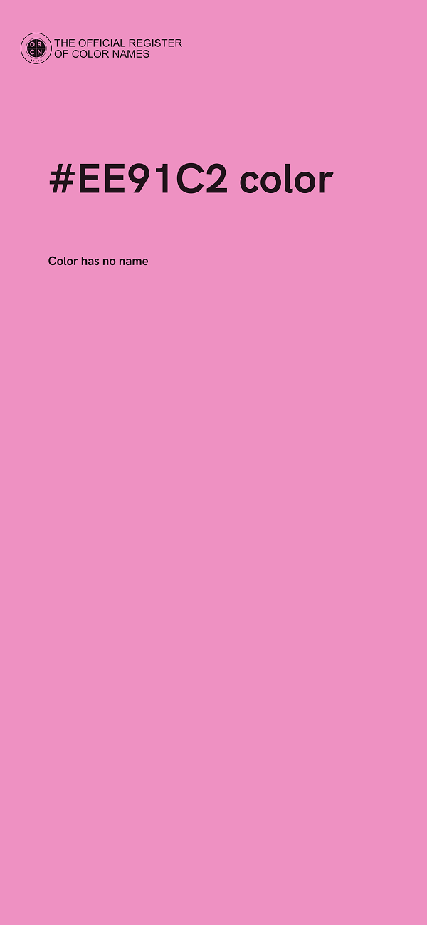 #EE91C2 color image