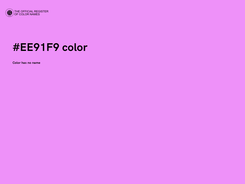 #EE91F9 color image