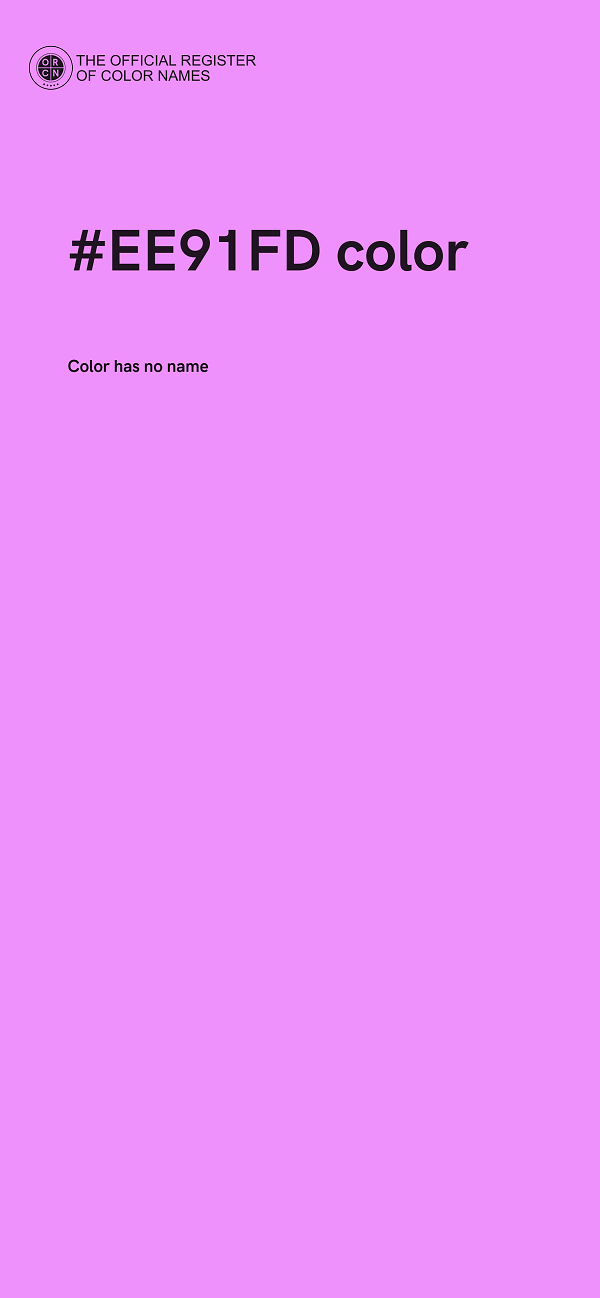 #EE91FD color image