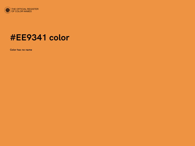 #EE9341 color image