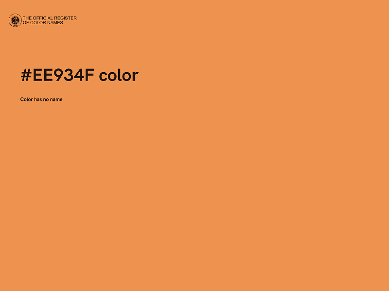 #EE934F color image