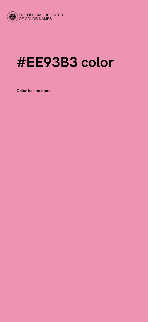 #EE93B3 color image