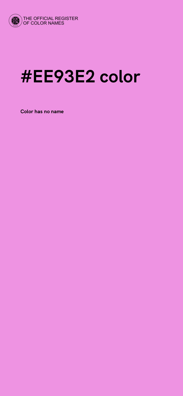 #EE93E2 color image