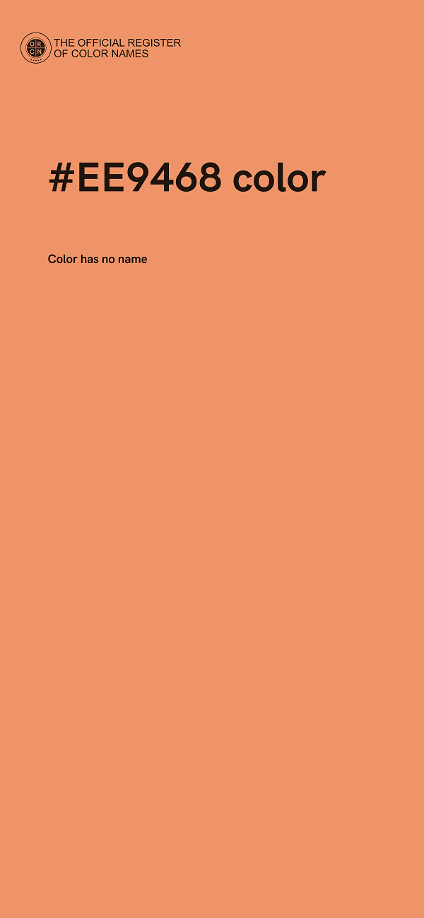 #EE9468 color image