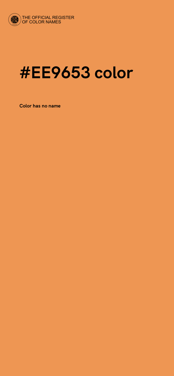 #EE9653 color image