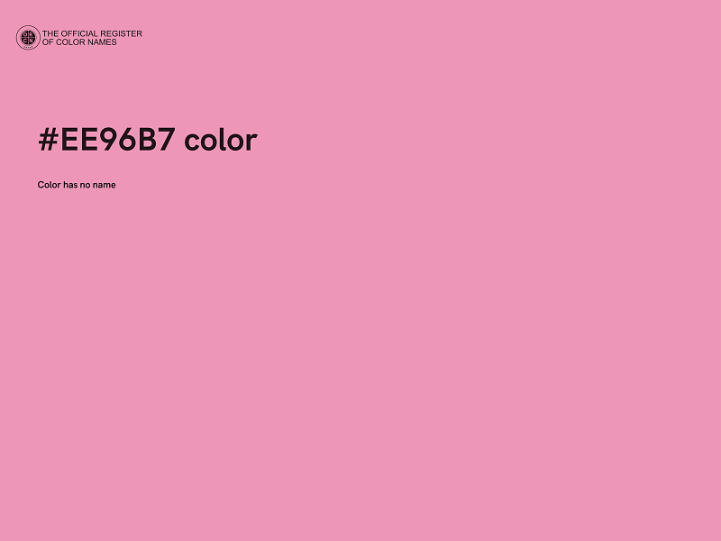 #EE96B7 color image