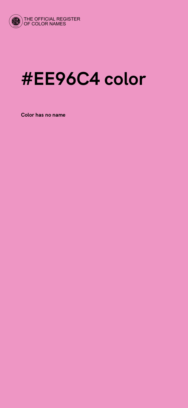 #EE96C4 color image