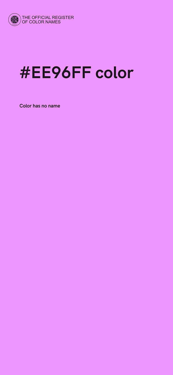 #EE96FF color image