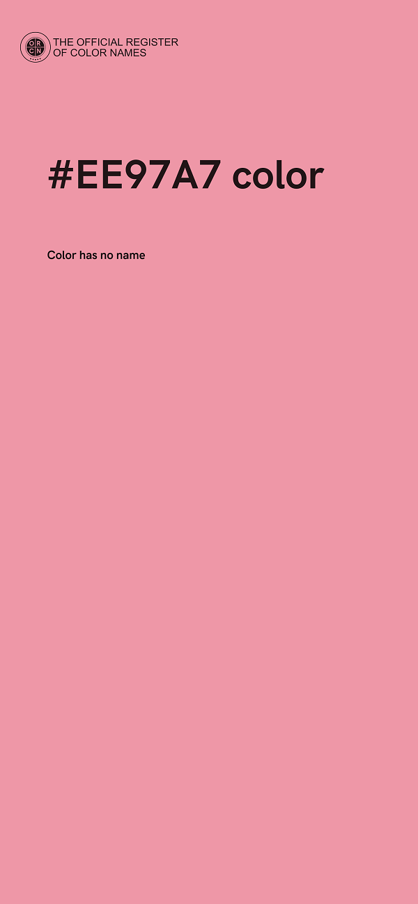 #EE97A7 color image