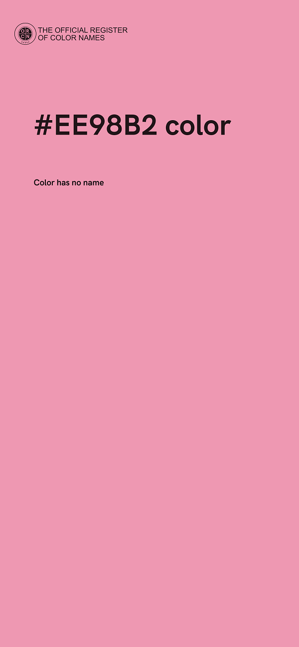 #EE98B2 color image