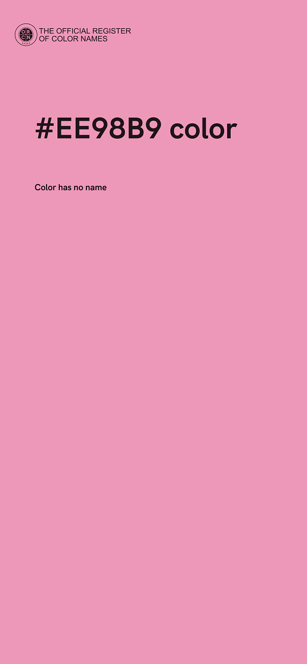 #EE98B9 color image