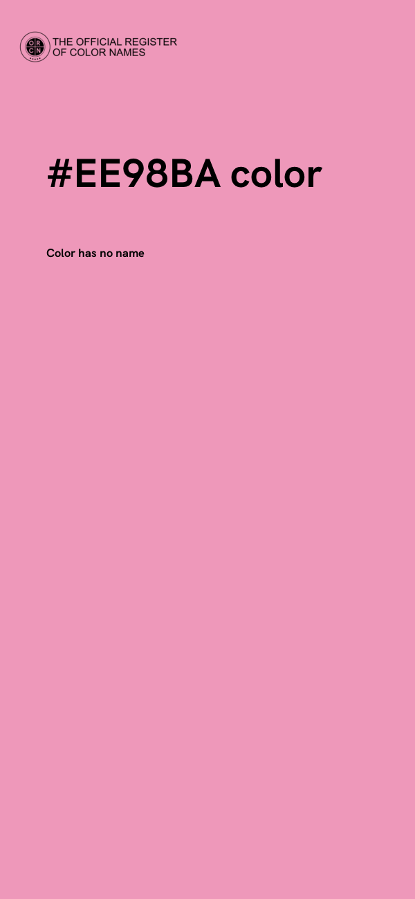 #EE98BA color image