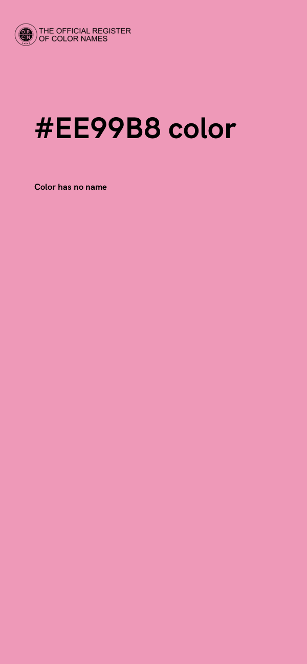 #EE99B8 color image