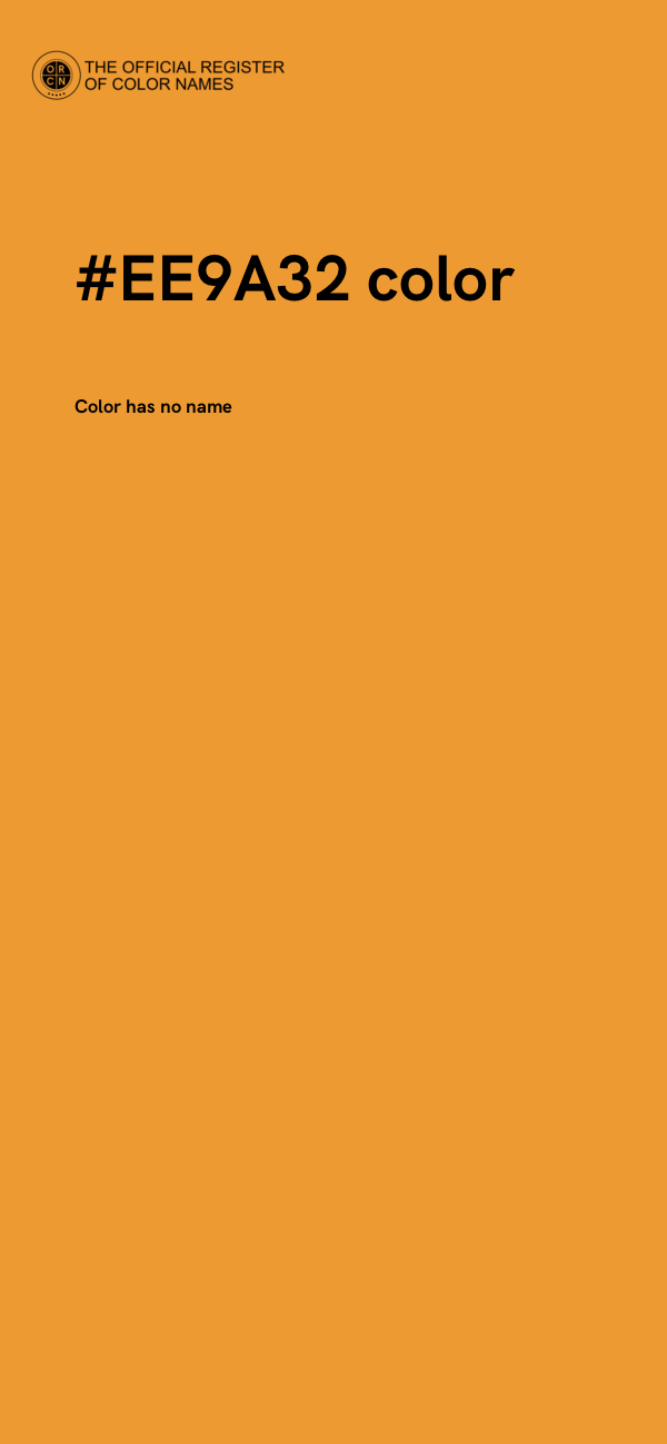 #EE9A32 color image