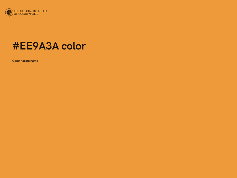 #EE9A3A color image