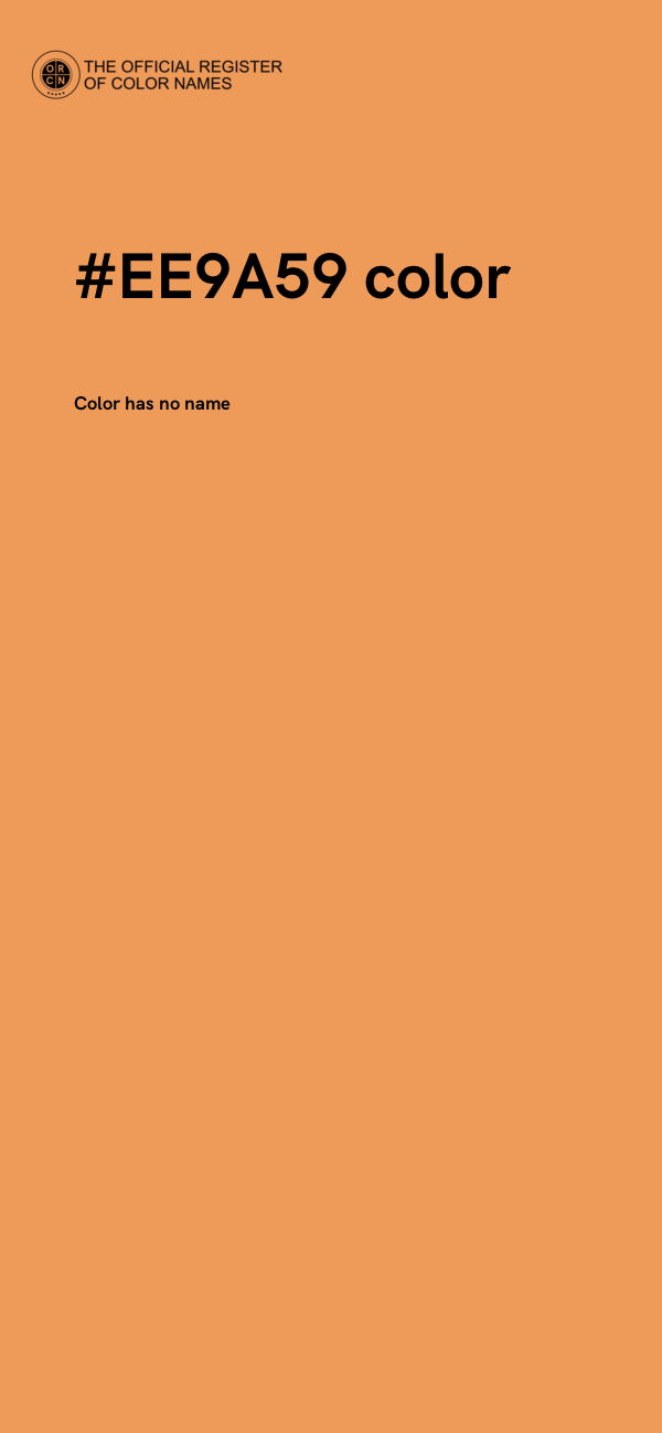 #EE9A59 color image