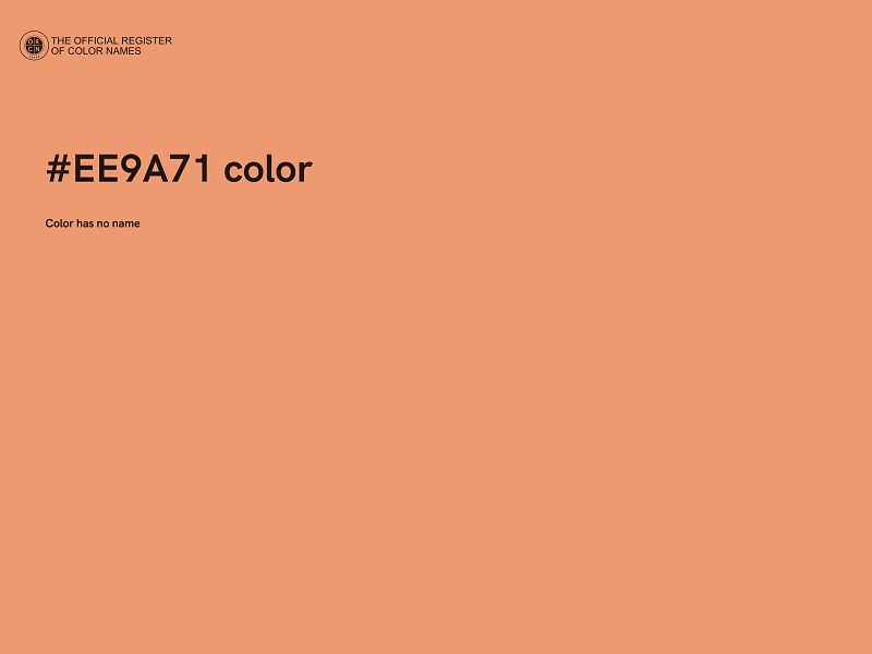 #EE9A71 color image