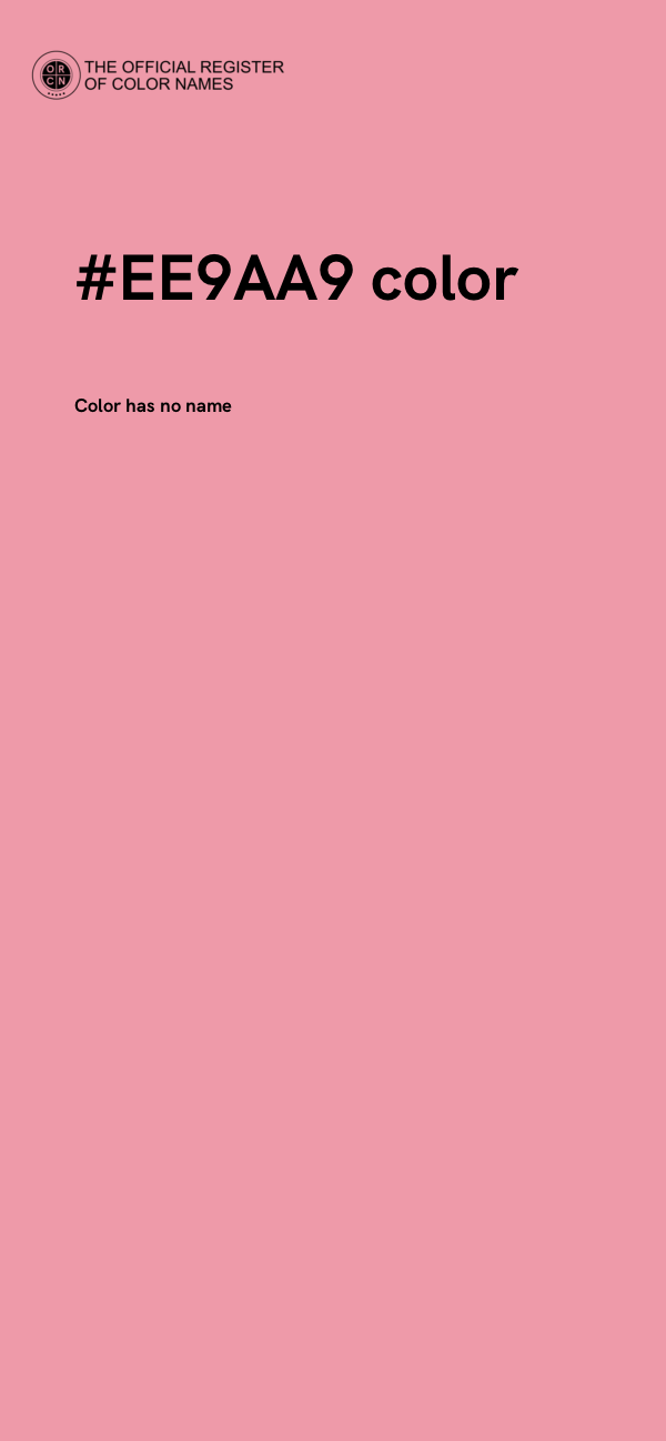 #EE9AA9 color image