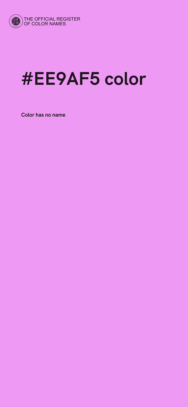#EE9AF5 color image
