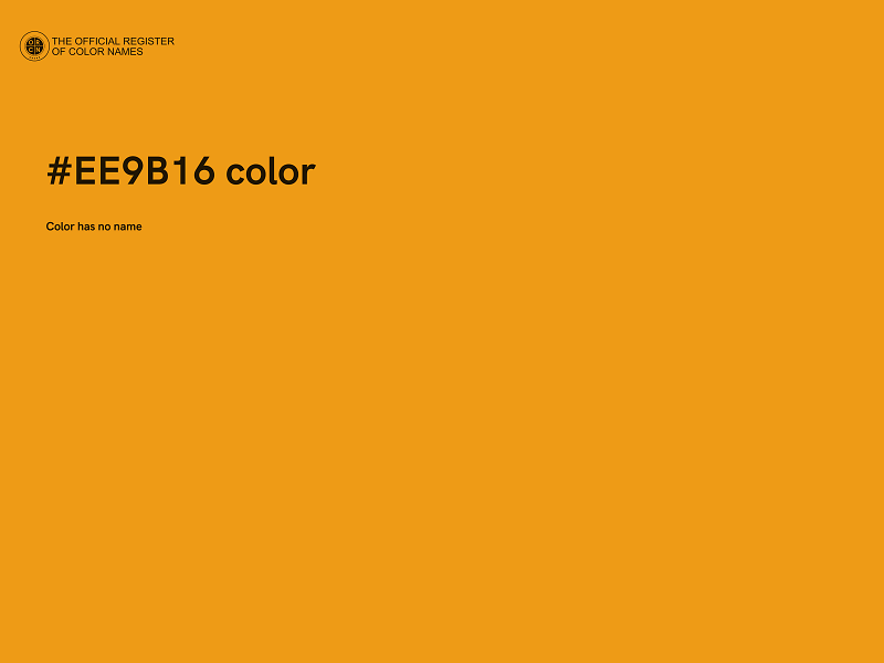 #EE9B16 color image