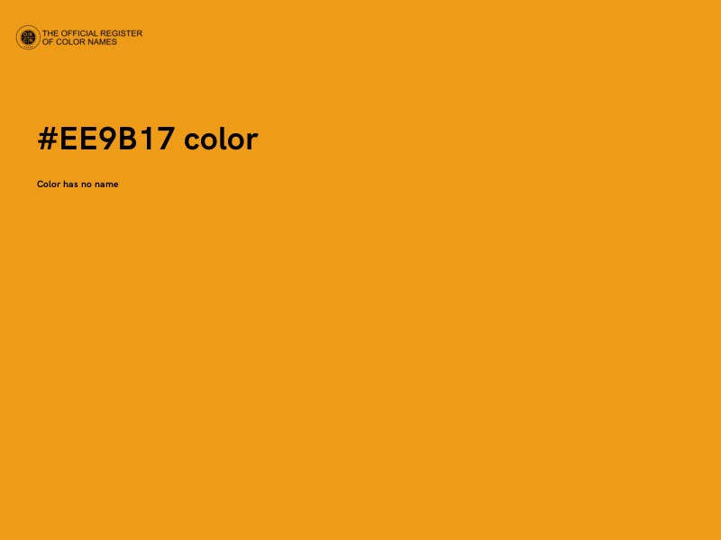 #EE9B17 color image