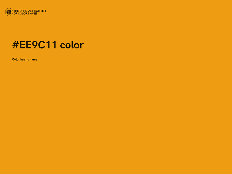 #EE9C11 color image