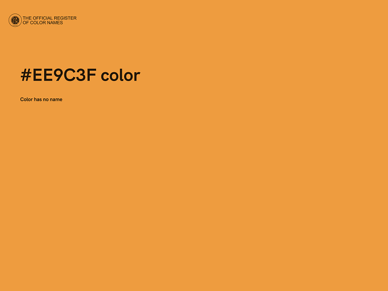 #EE9C3F color image