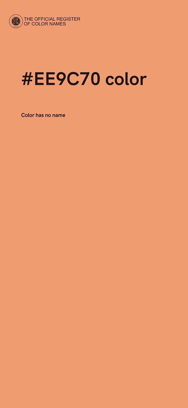 #EE9C70 color image