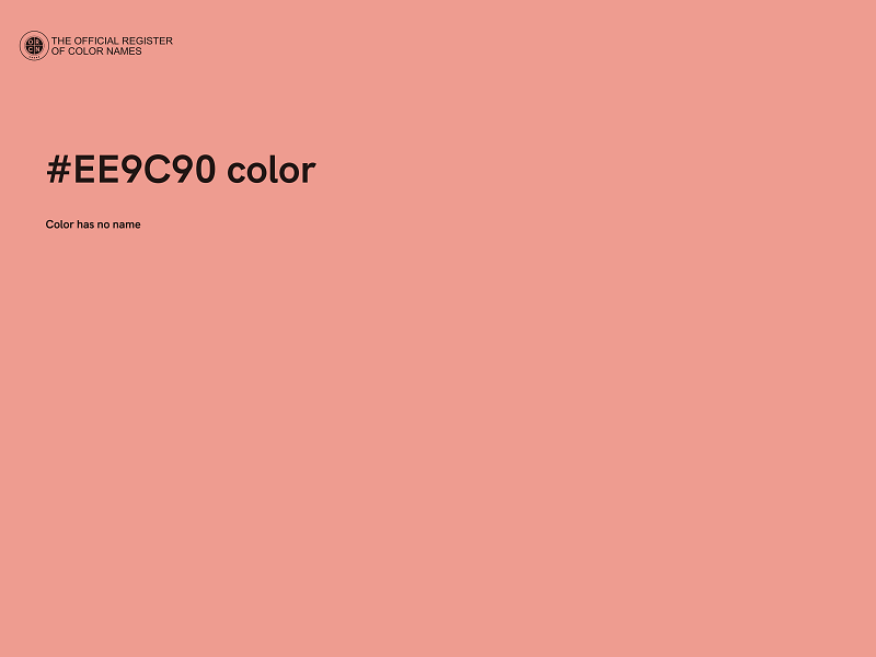 #EE9C90 color image