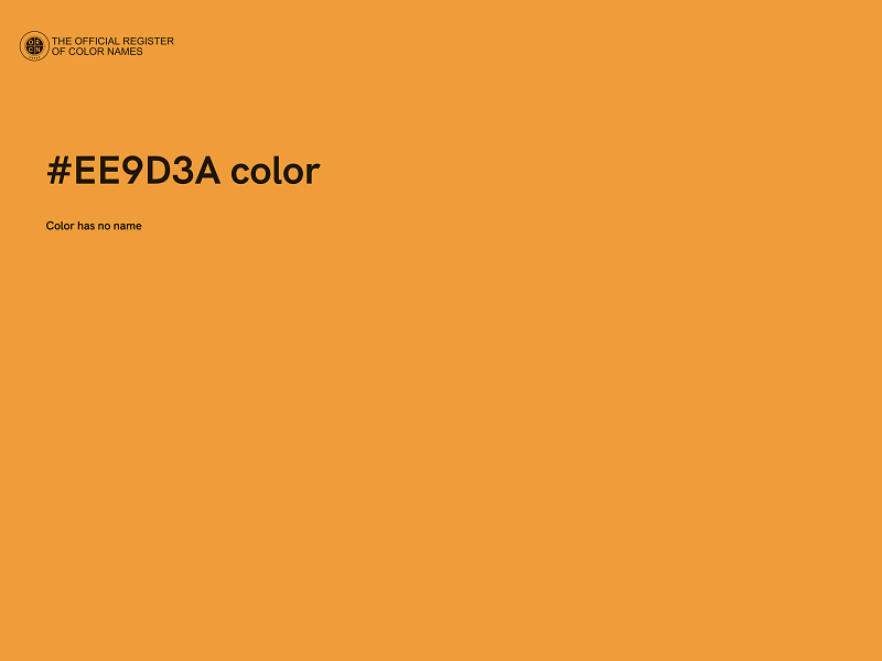 #EE9D3A color image