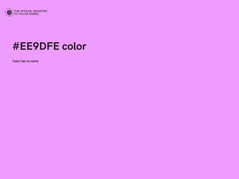 #EE9DFE color image