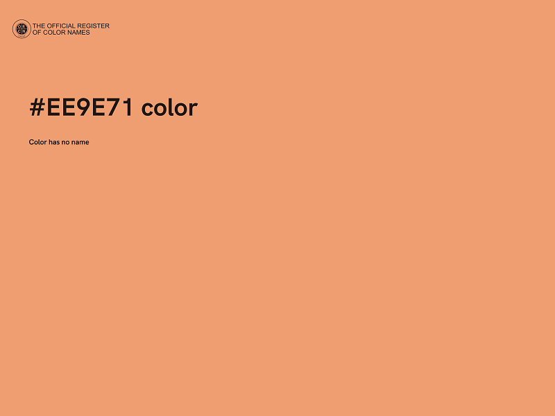 #EE9E71 color image