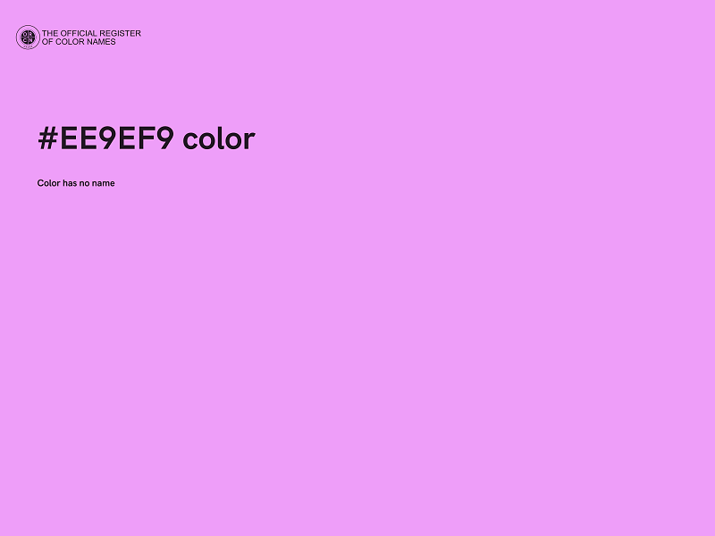 #EE9EF9 color image